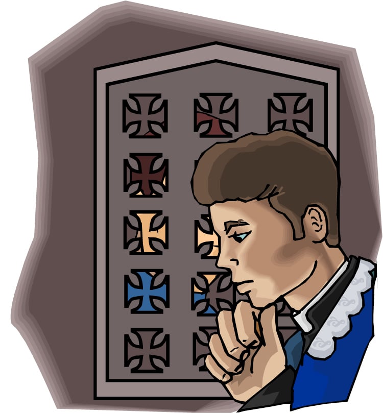 Boy in Confessional Box
